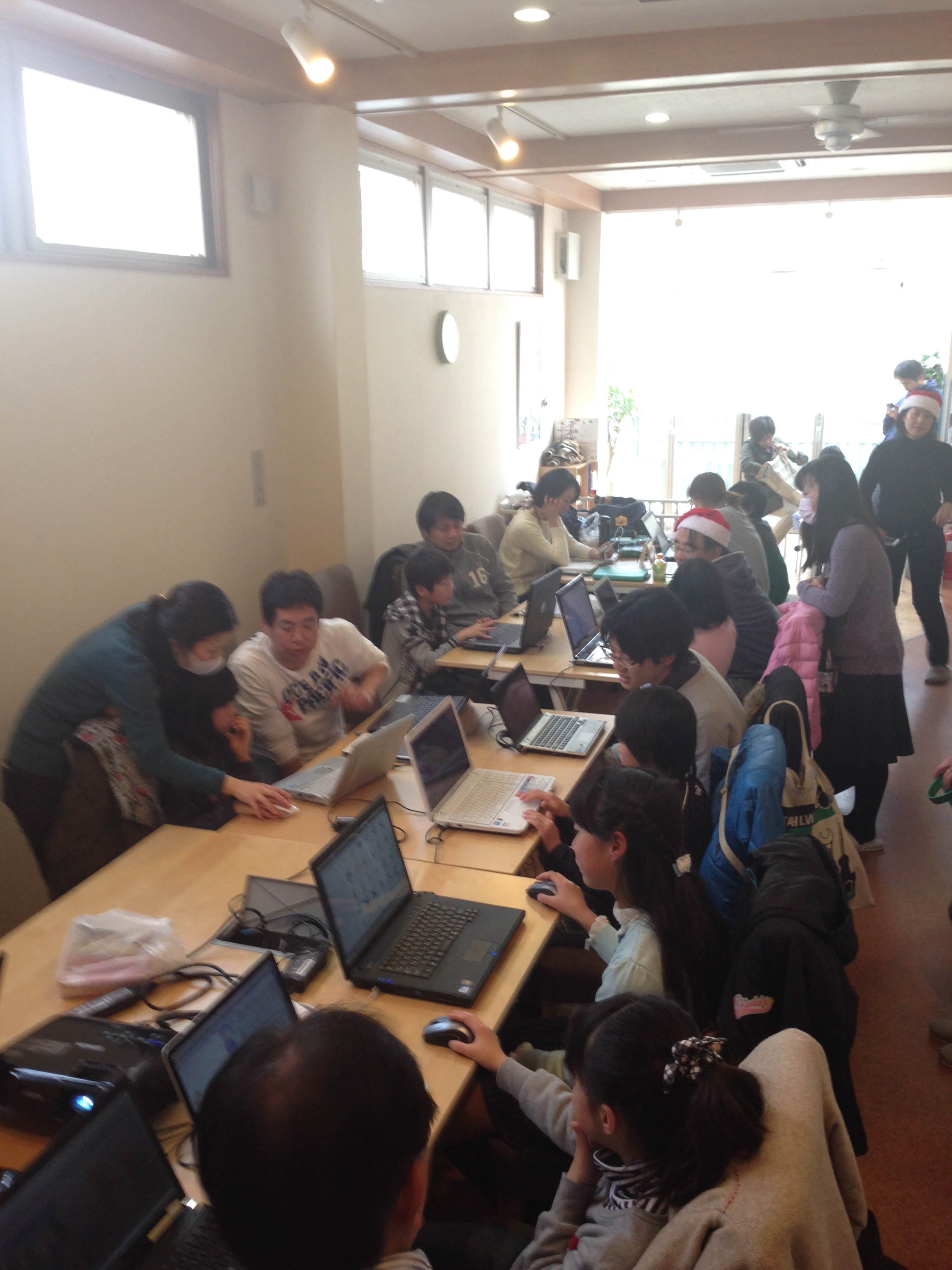 第２回CoderDojo 奈良　大盛況の図