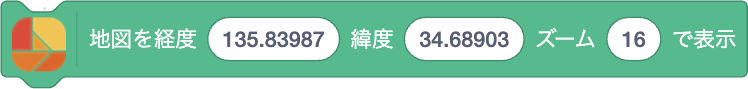 地図を表示するブロック