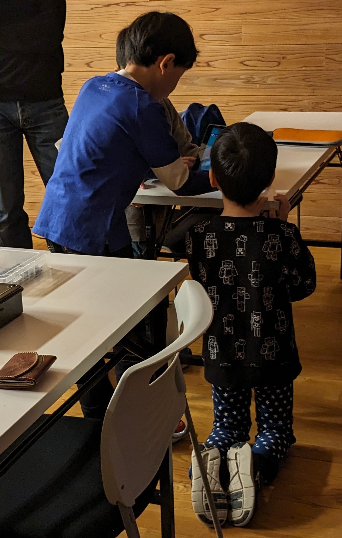 マインクラフトの発表の様子